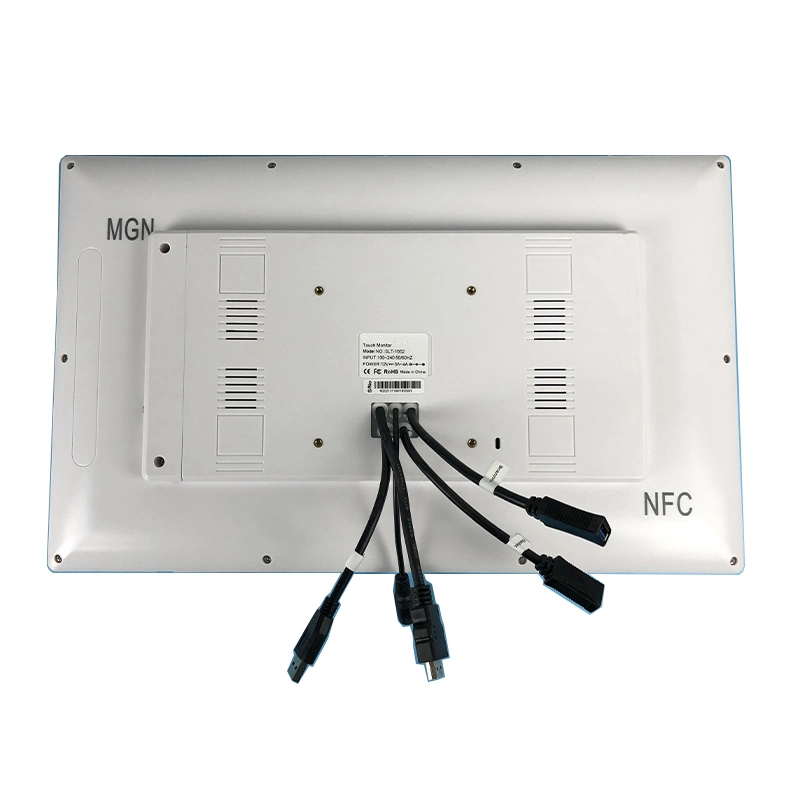Custom En60601 Certified 21.5 Inch White Enclosure Medical Wall Mount Touch Display NFC Reader Touch Display PC