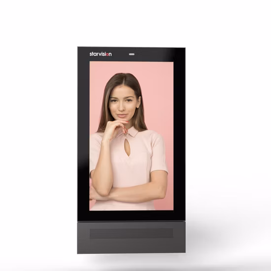 공항을 위한 Ar 코팅을 가진 광고 전시 옥외 LCD 디지털 간판 토템